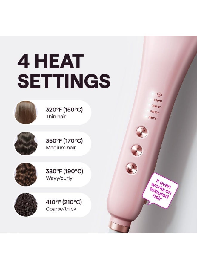 Pro Steam Hair Straightener Brush, Steamline Pro 3 in 1 Straightening Brush, Steam Reduces Damage, Nourishes Hair, and Expedites Straightening - Image 2